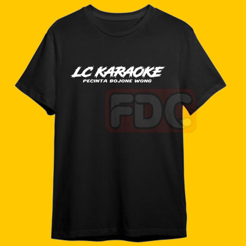 KAOS TSHIRT BAJU DISTRO LC KARAOKE PRIA DAN WANITA