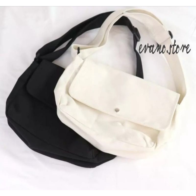 SLINGBAG CANVAS TAS SELEMPANG CLASSIC VINTAGE CROSSBODY PRIA WANITA