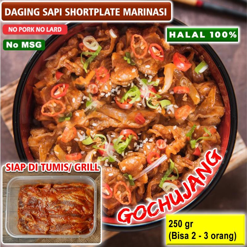 

Daging sapi shortplate marinasi/ Beef Slice Shortplate marinasi gochujang