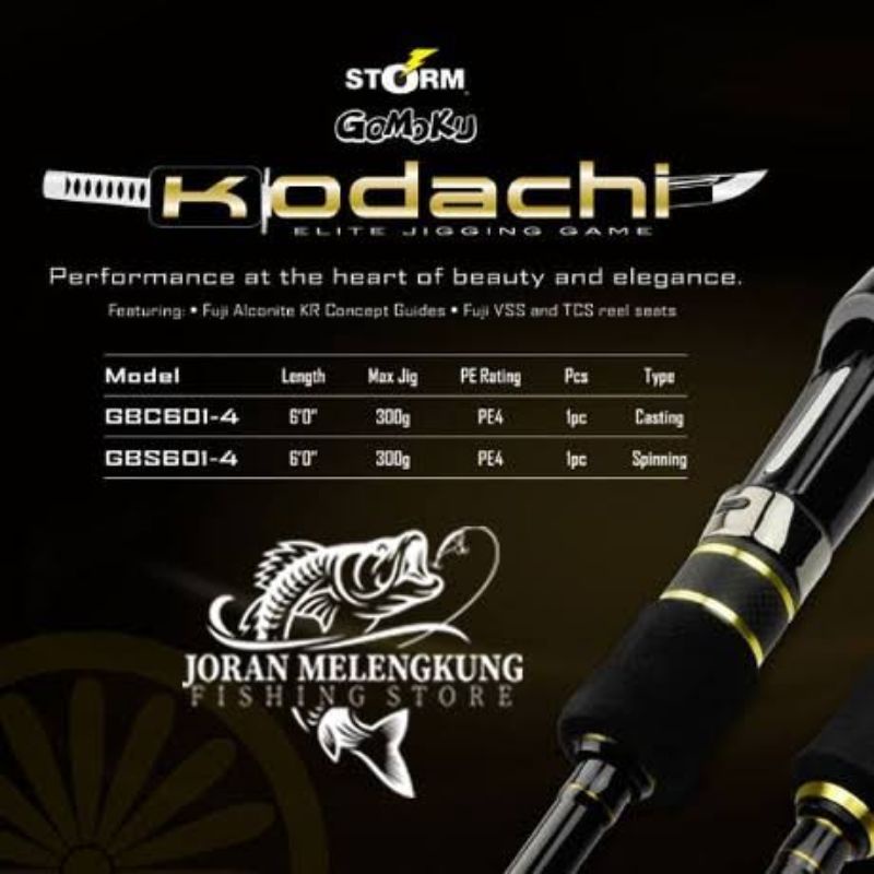 Joran jigging gomoku kodachi pe 4