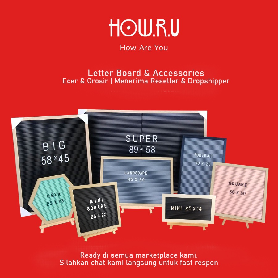 HOW.R.U | 2cm - Huruf Tambahan Emas / Gold untuk Letter Board / Papan Nama Bayi / Menu Cafe / Properti Foto