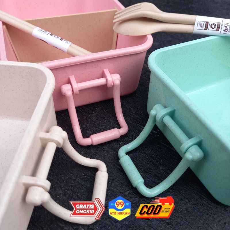 800ml DELICIOUS LUNCH box - kotak Bekal makan/tempat makan