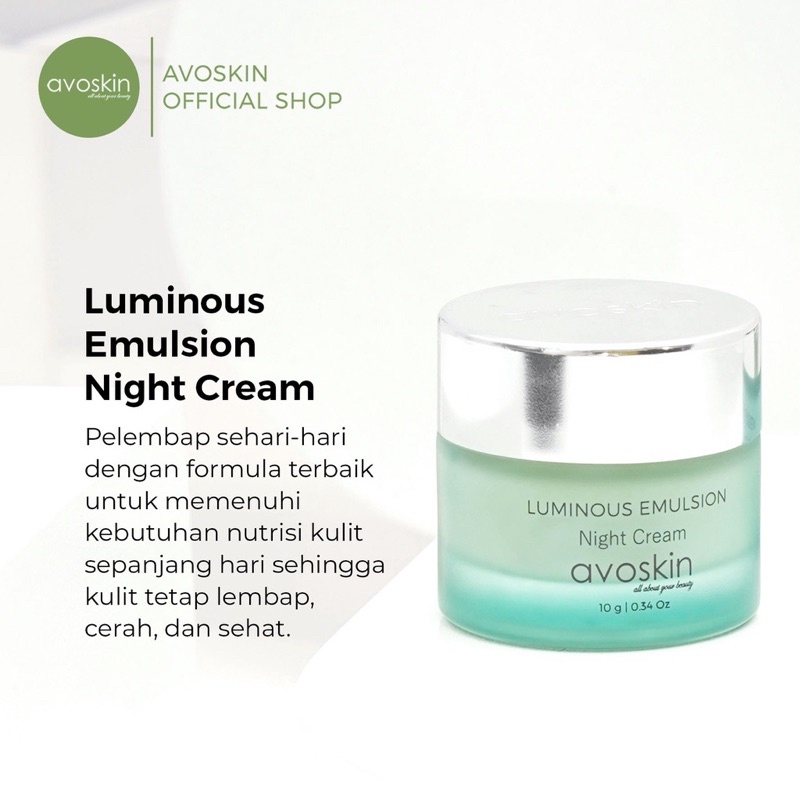 AVOSKIN Luminous Emulsion Night Cream