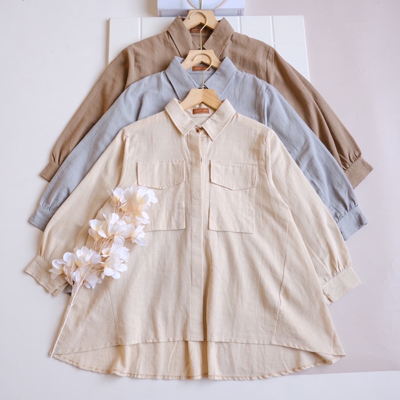 Aseli Linen Two Pocket Shirt