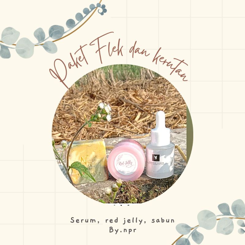 PAKET NPR//SERUM//RED JELLY//SABUN