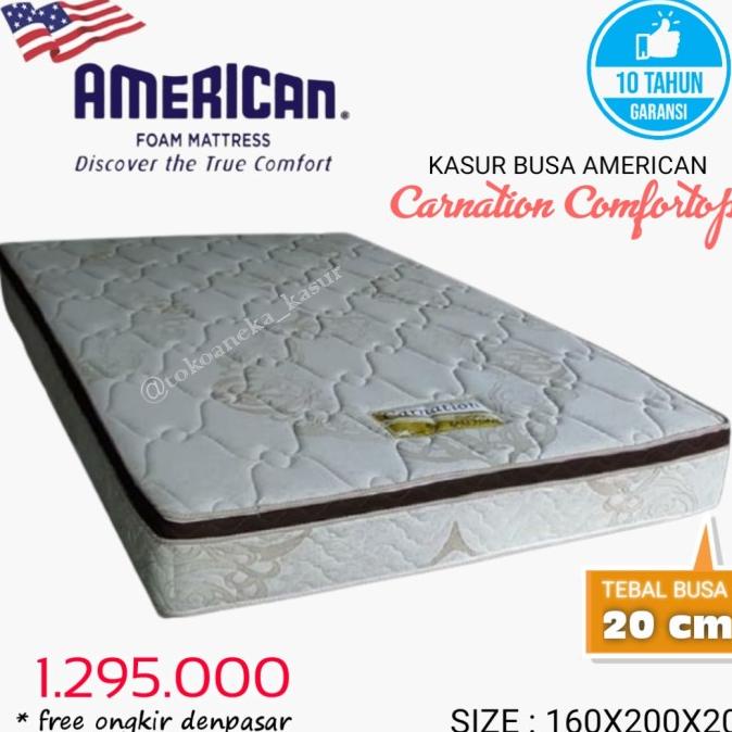 `````````] Kasur Busa super merk American Type Carnation 160x200