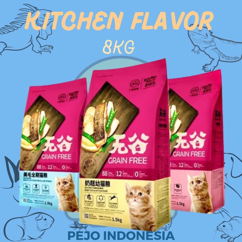 Makana Kucing Premium Kitchen Flavour Grain Free 8kg