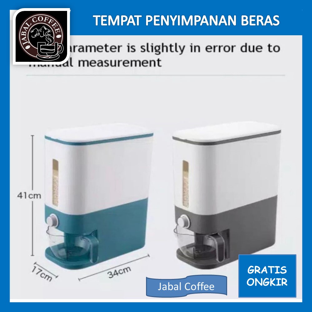 Dispenser Beras Otomatis / Tempat Penyimpanan Beras / Tempat Beras Otomatis / Dispenser Rice Box Automatic 12 Kg