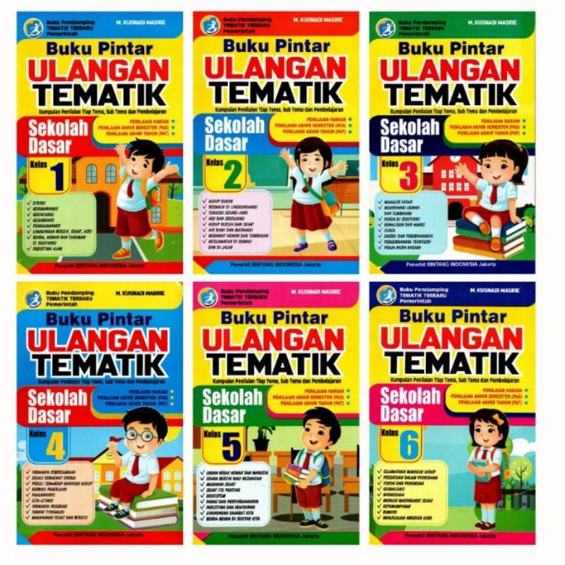 Buku Pintar Ulangan Tematik kelas 1 - Kelas 6 SD/MI