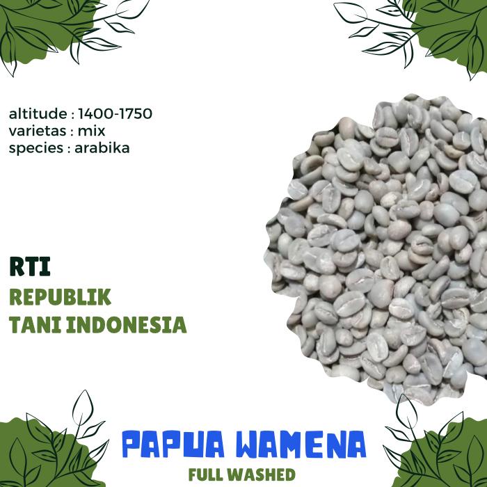 

Biji Kopi Mentah ARABIKA PAPUA WAMENA FULL WASHED proses - GREEN BEAN