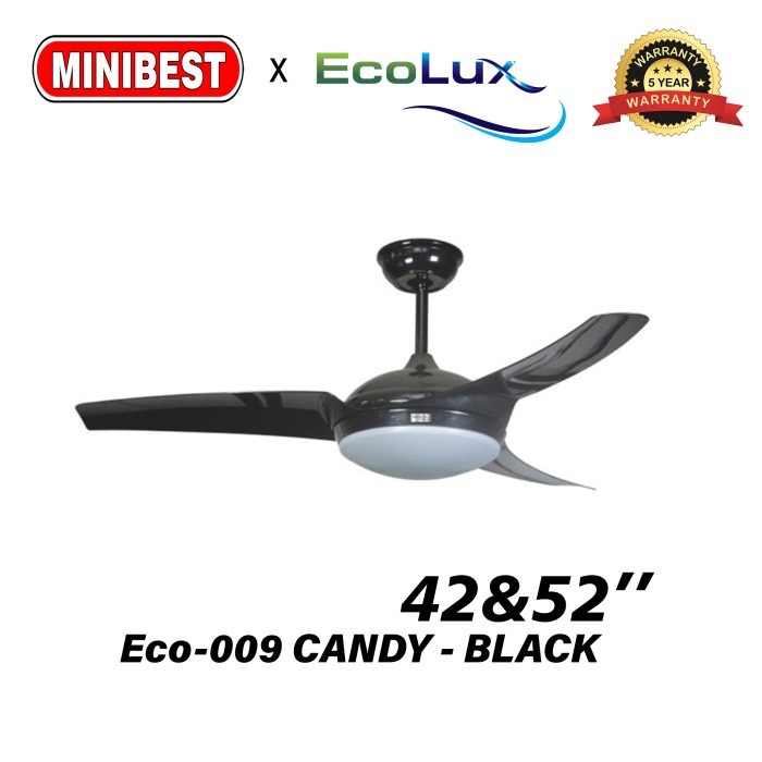 MB Kipas Angin Lampu plafon Ecolux tipe Eco-009 CANDY