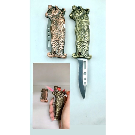 Korek besi kepala naga ada pisau