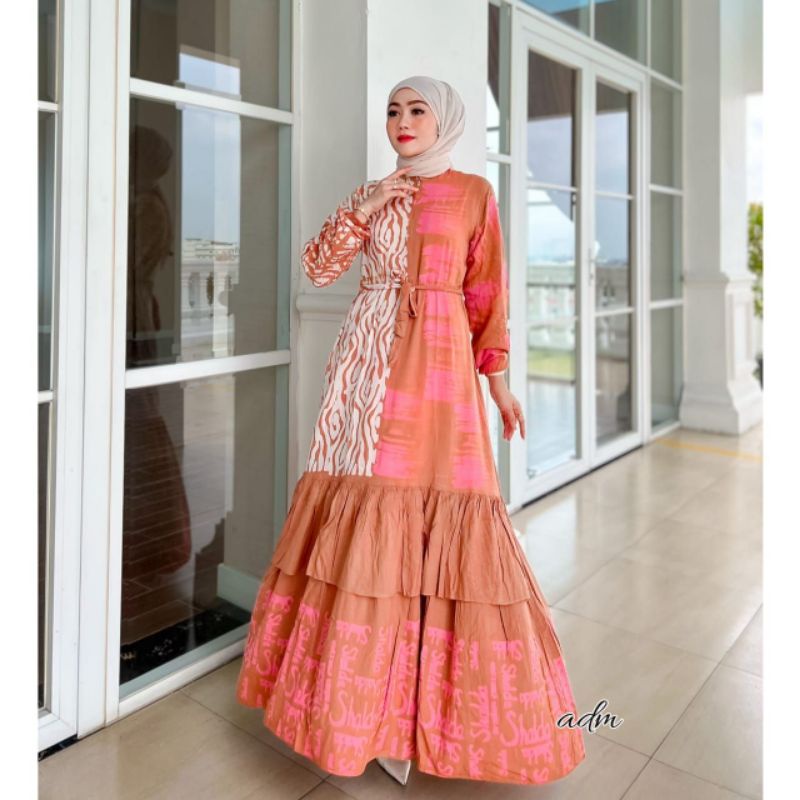 Gamis Twill Rayon Candi Mekar gamis batik Pekalongan gamis Twill premium gamis shalda