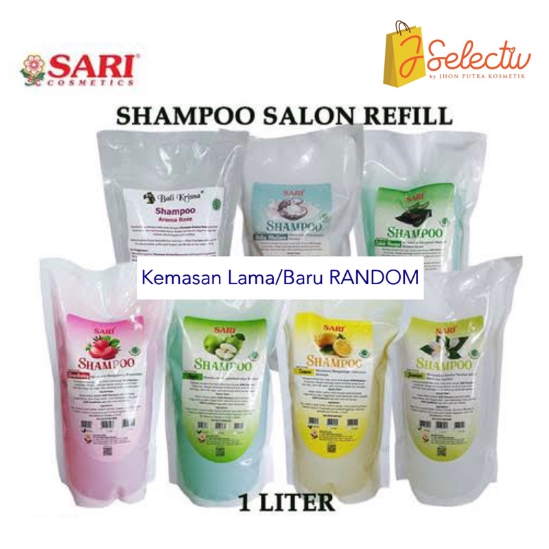 ❤ jselectiv ❤ SARI Shampoo - 1000ml | Shampoo Salon Kantongan 1 Liter dari SARI