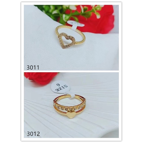 Cincin Titanium Permata Perhiasan Fashion 3011/3012