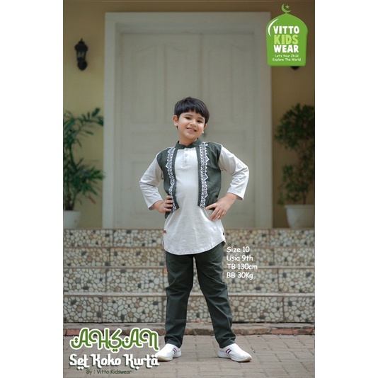 setelan kurta ahsan 4-10T