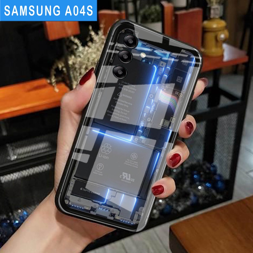 (S16) SoftCase Glass SAMSUNG A04S - casing Terbaru handphone - SAMSUNG A04S  - pelindung handphone -