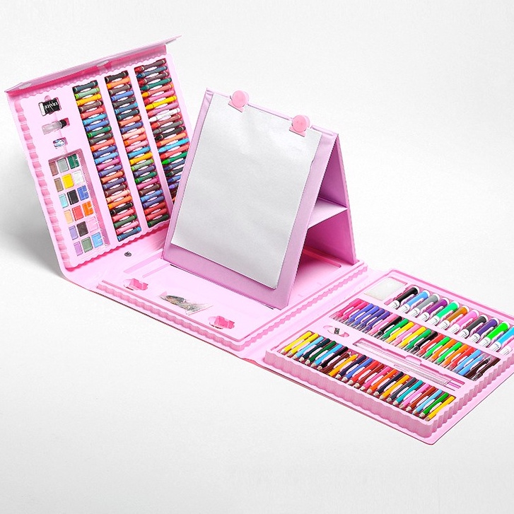 Anak Crayon Mewarnai Pensil Krayon Set Warna Alat Menggambar Art Mewarnai Hadiah dan 150 pcs DAN 208 PCS