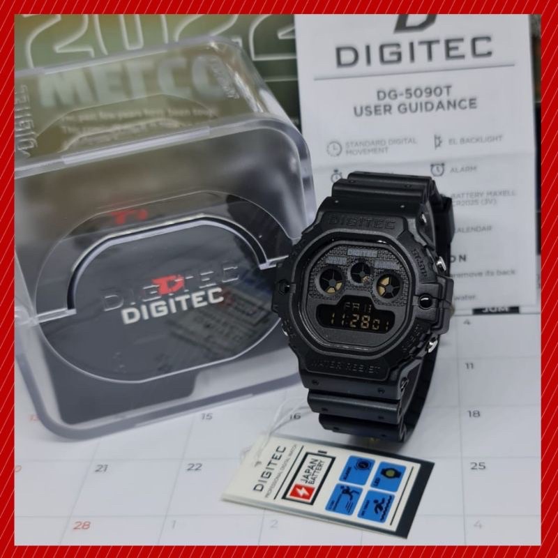 DIGITEC Jam Tangan Digital Pria DG-5090T Water Resist