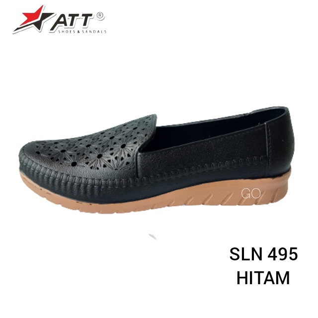 gos ATT SLN 495 SLP 04 &amp; NEW ERA LB 12001 SEPATU KARET SLIP ON WANITA Sepatu Cewek Anti Air Empuk Tidak Lecet Ringan