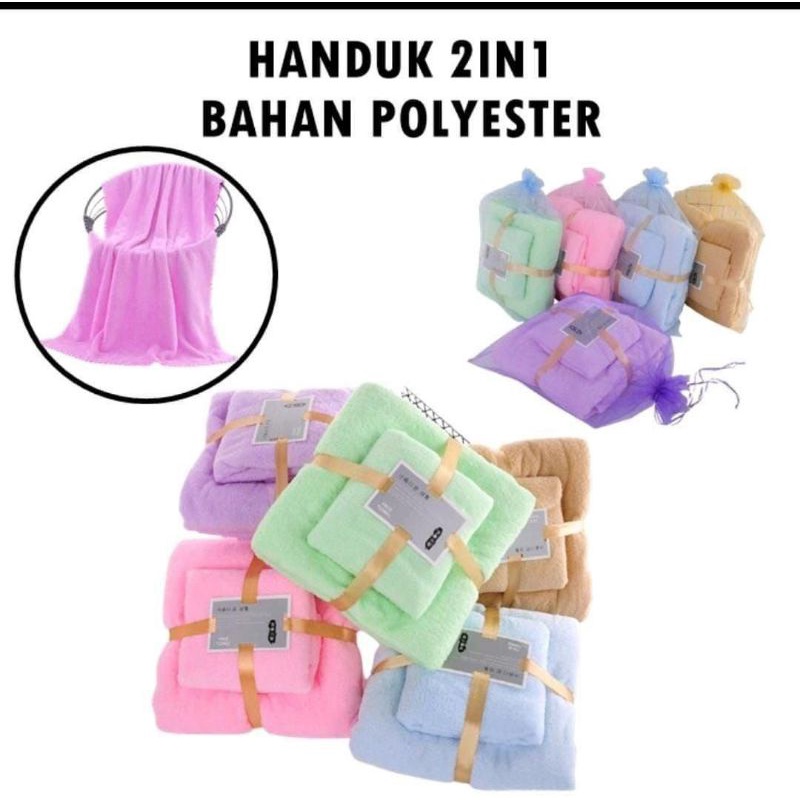 handuk badan + handuk wajah