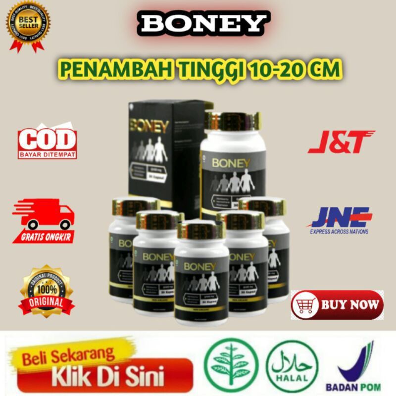 BONEY Original Kapsul Boney Suplemen Obat Peninggi Badan Herbal Alami Berkualitas