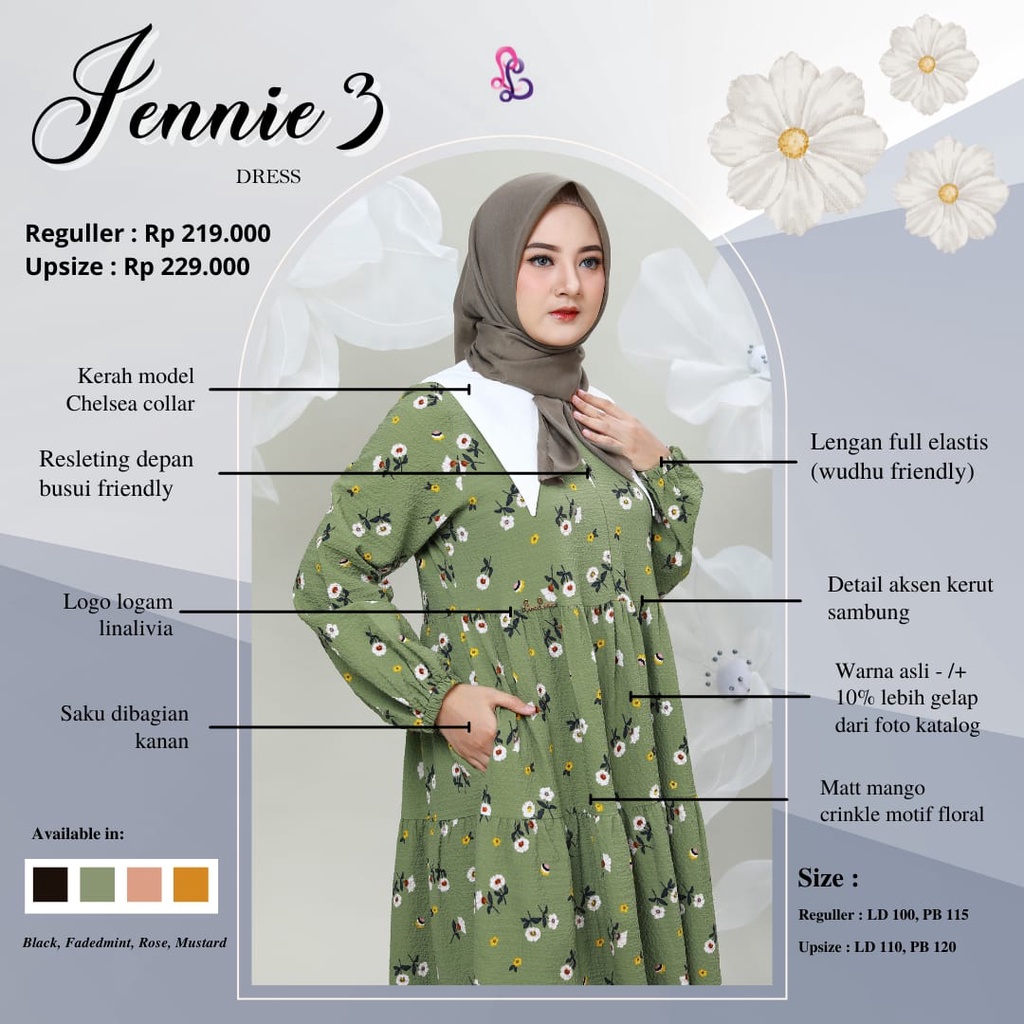 Dress Jennie 3 by LinaLivia Hijab/midi/dress