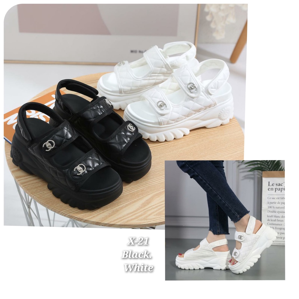 Wedges fashion Korea Trendy import kode X-21 ,&amp; 208