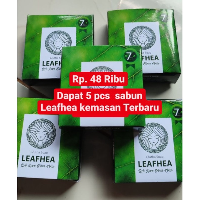 SABUN LEAFHEA 5 PCS KEMASAN TERBARU