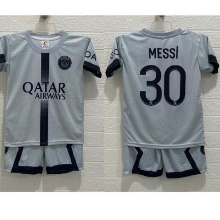 FLASH SALE ALFIYAH ~ SETELAN BAJU BOLA ANAK MU PSG REAL MADRID ,MESSI RONALDO, MBAPPE ✦ 882
