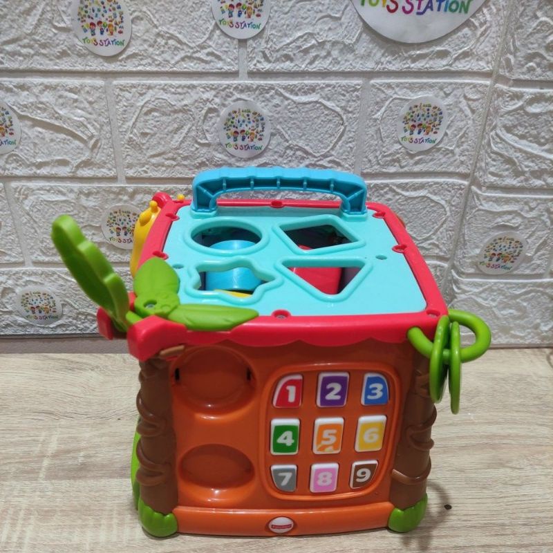 fisher price play and learn activity cube mainan edukasi anak