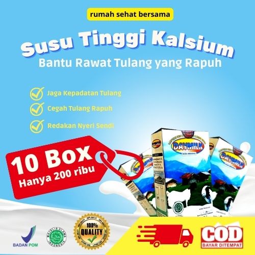 

pilihan keluarga paket hemat 10 box susu kmbing etawa daymilk