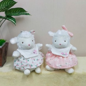 Boneka Domba Dress Size 8&quot;/23cm/boneka kambing/boneka animal/boneka anak perempuan/