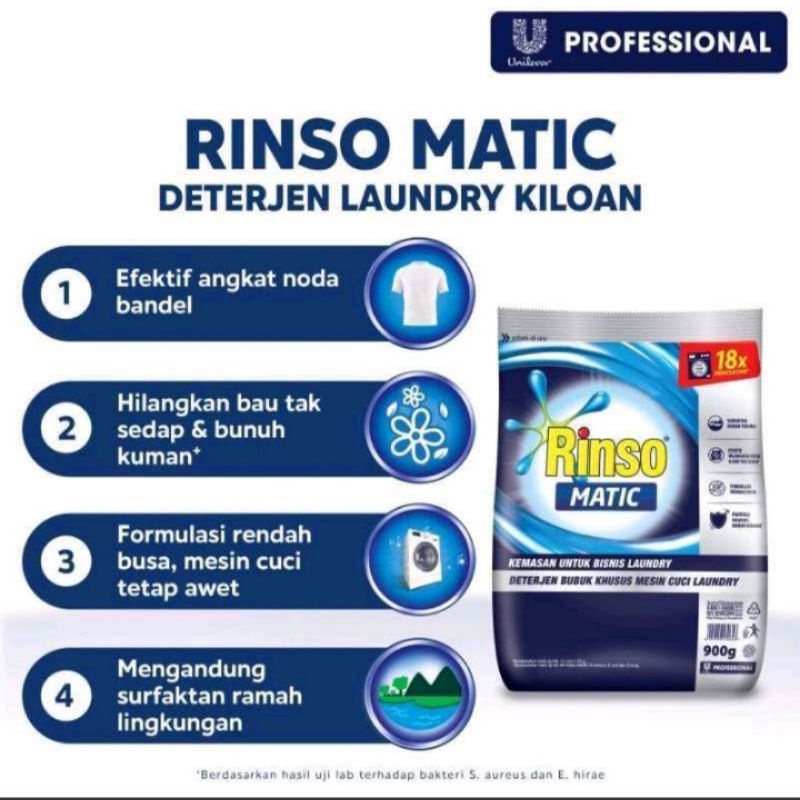 DETERJEN BUBUK POWDER DETERGENT ANTI NODA / RINSO  / DETERJEN