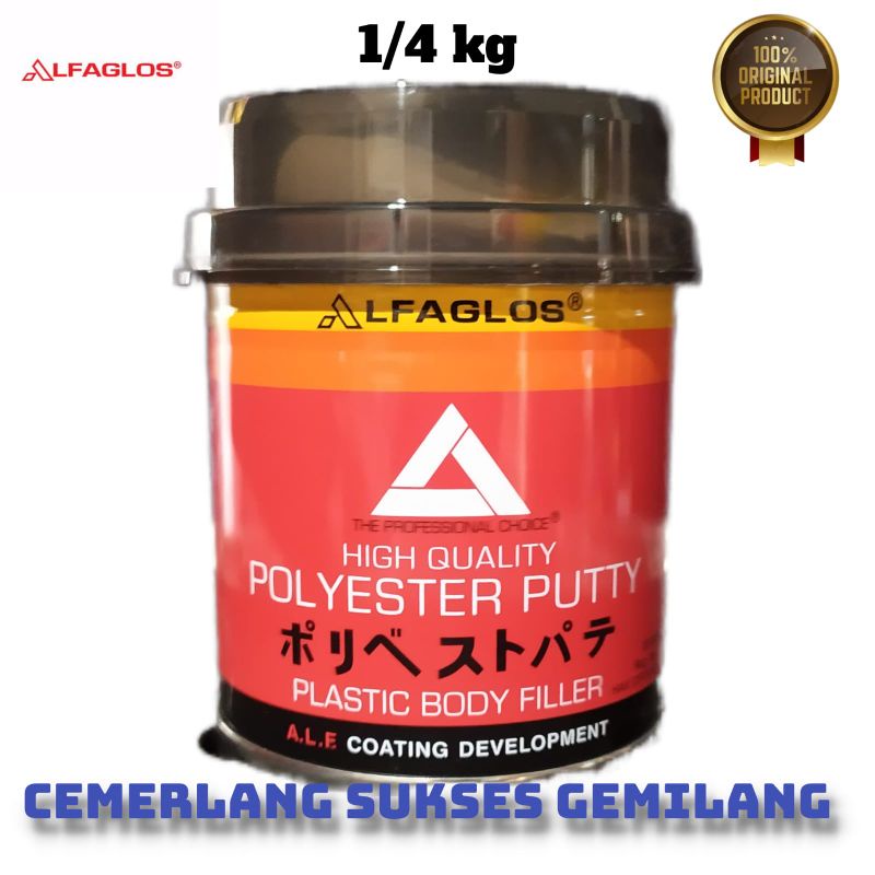 dempul alfaglos ¼ kilo dempul kayu dempul plastik dempul besi