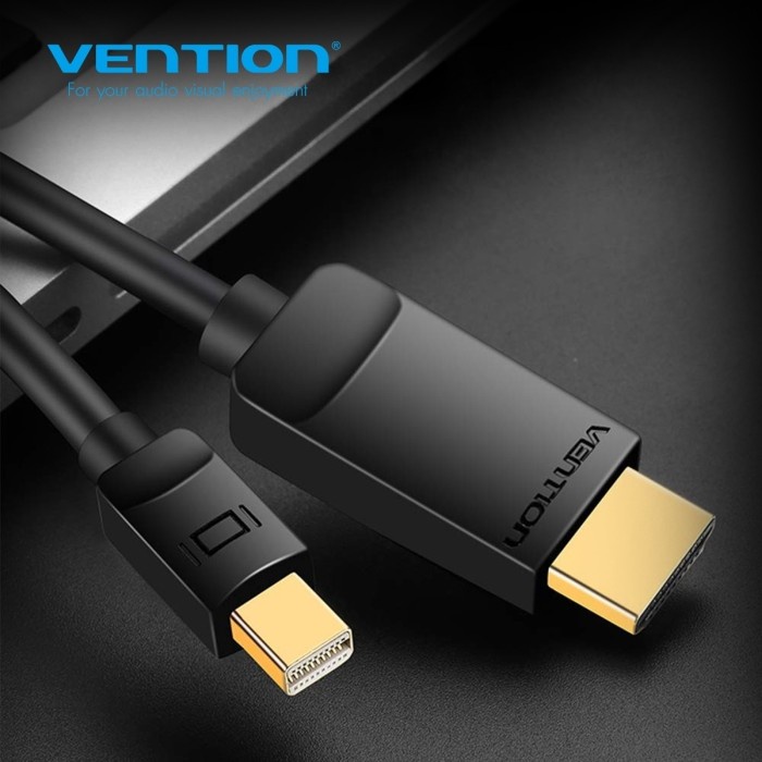 Vention HABBG Mini DP to HDMI Cable 1.5M Black