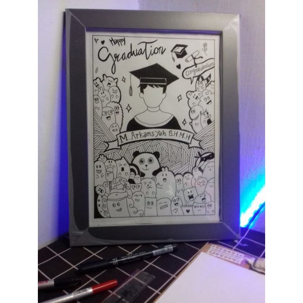 Doodle Art Kado Wisuda Kado Ultah Murah