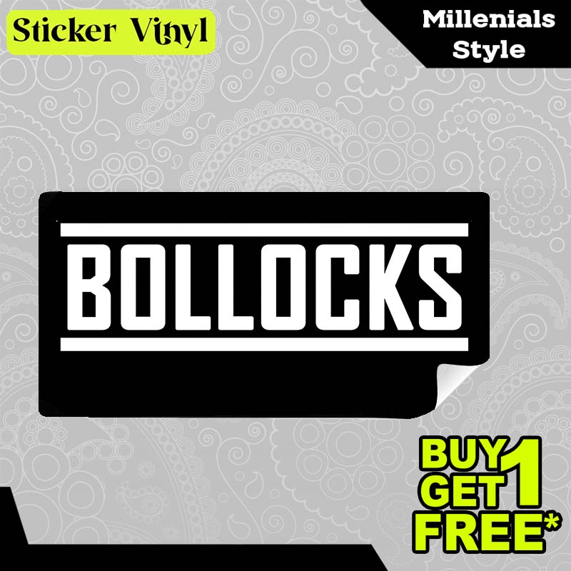 

Stiker Sticker Bollocks Gambar Unik Desain Keren dan Kekinian Aesthetic Bahan Vinyl Satuan Anti Air