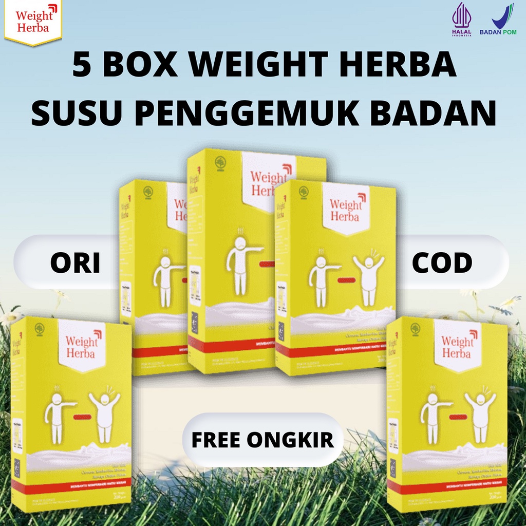 

5 BOX SUSU WEIGHT HERBA ASLI DARI SUSU KAMBING ETAWA DAN BAHAN ALAMI LAINNYA UNTUK MENAMBAH BERAT BADAN DISTRIBUTOR RESMI