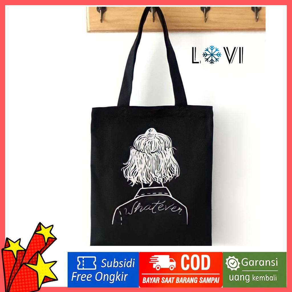 LOVI_ID - WHATEVER Tote Simpel Totebag Wanita