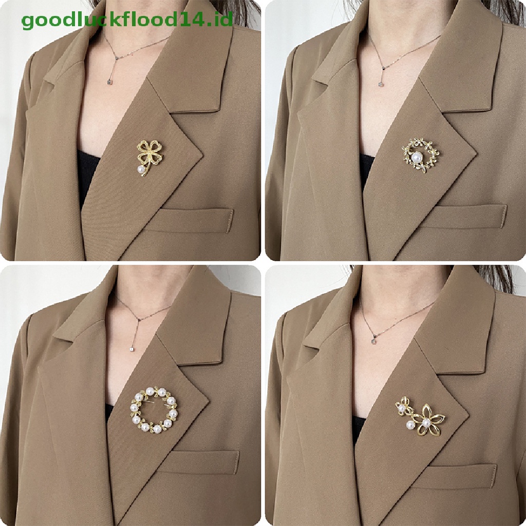 Pin Bros Mutiara Air Tawar Alami Gaya Vintage Untuk Aksesoris Wanita