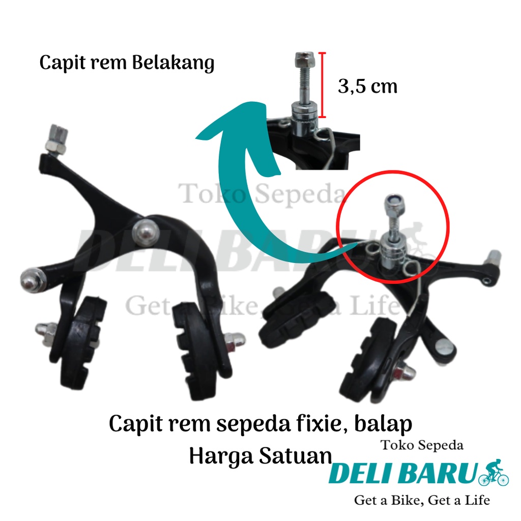 Delibaru Rem U brake capit rem alloy sepeda balap hybrid roadbike fixie HARGA SATUAN