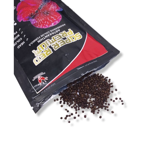 MAKANAN IKAN FISH LOVER LOUHAN SUPER RED 100GR