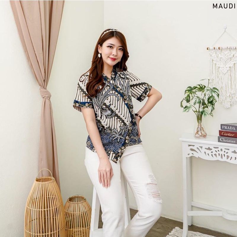 MAUDY TOP - Atasan Batik Wanita Blouse Wanita