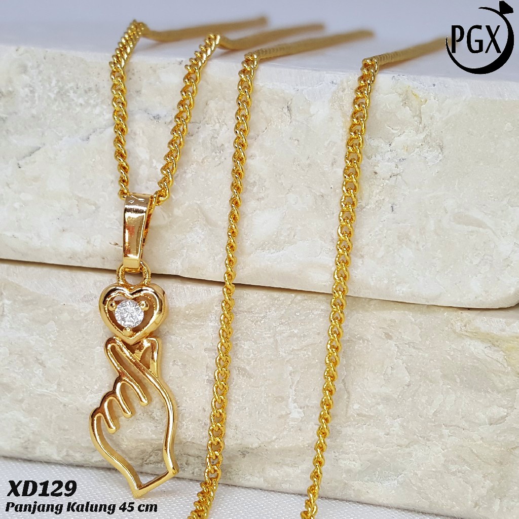 PGX Kalung Wanita Xuping Perhiasan Lapis Emas Aksesoris Fashion Premium - XD129