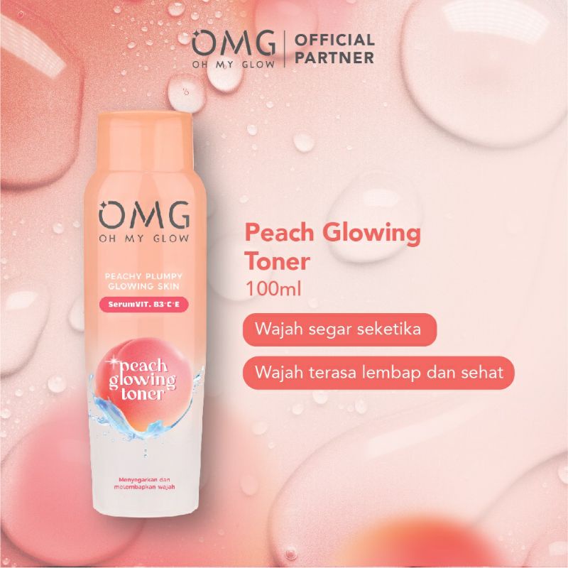 OMG Peach Glowing Toner 100ml/Toner OMG