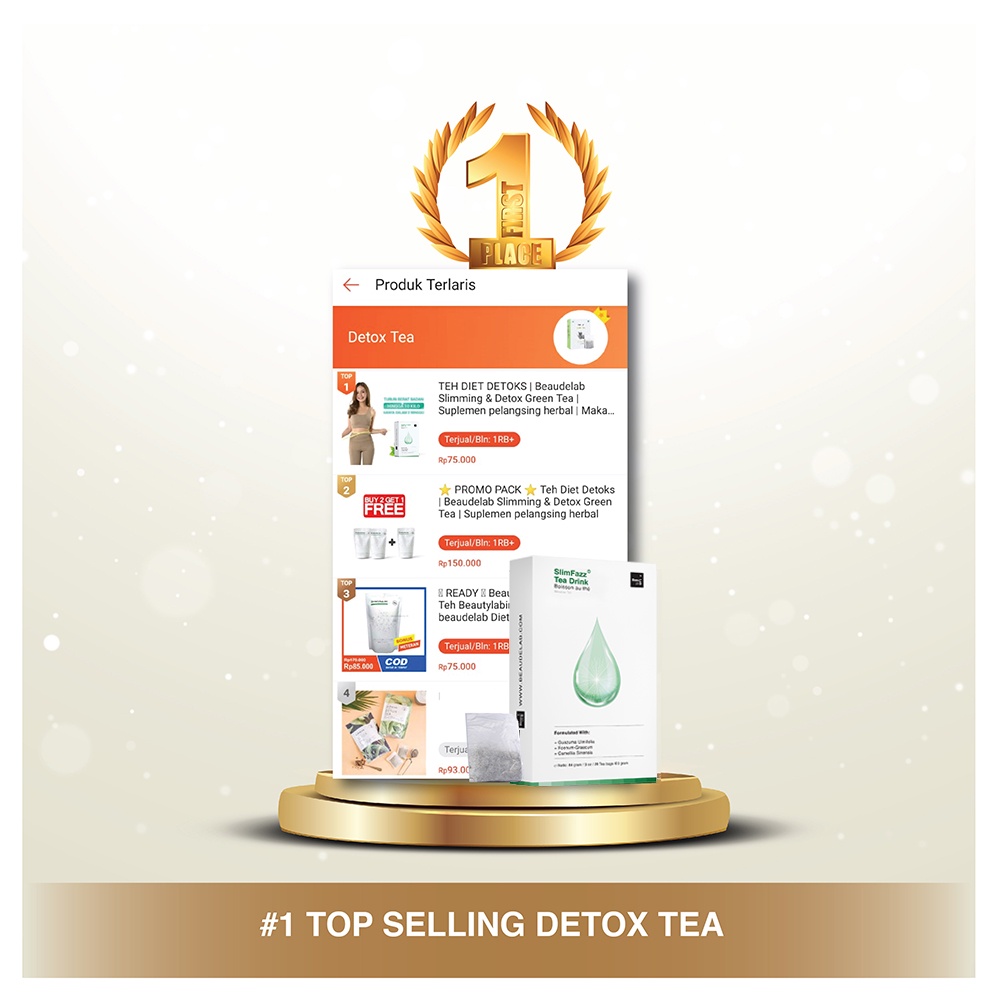 TEH DIET DETOKS | Beaudelab SlimFazz Tea Drink | Suplemen pelangsing herbal | Makanan diet-8