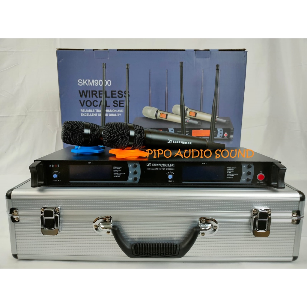 Mic wireless SENNHEISER SKM9000 / skm 9000 Handle Hitam KOPER PUTIH
