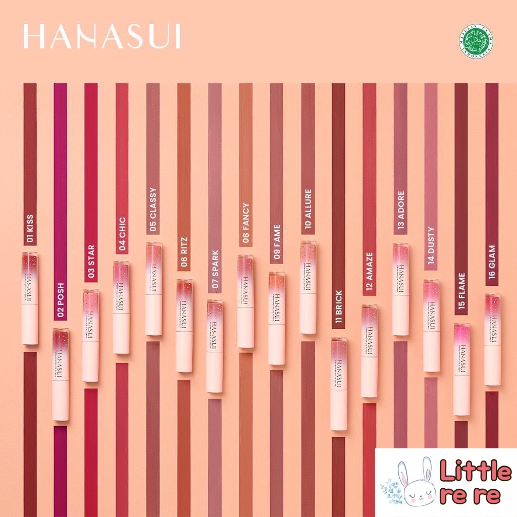 HANASUI MATTEDORABLE LIPCREAM [✔️BPOM] | BOBA EDITION | LIP TINT HANASUI