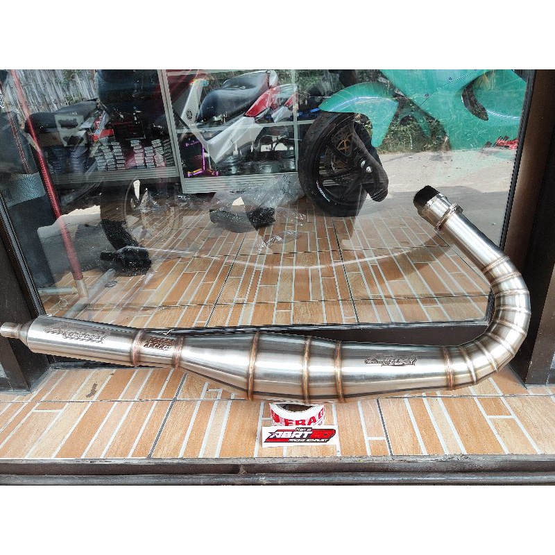 KNALPOT ABRT20 RX KING 3V3 ORLANDO STAINLES KOLONG ORIGINAL PABRIK ABRT20